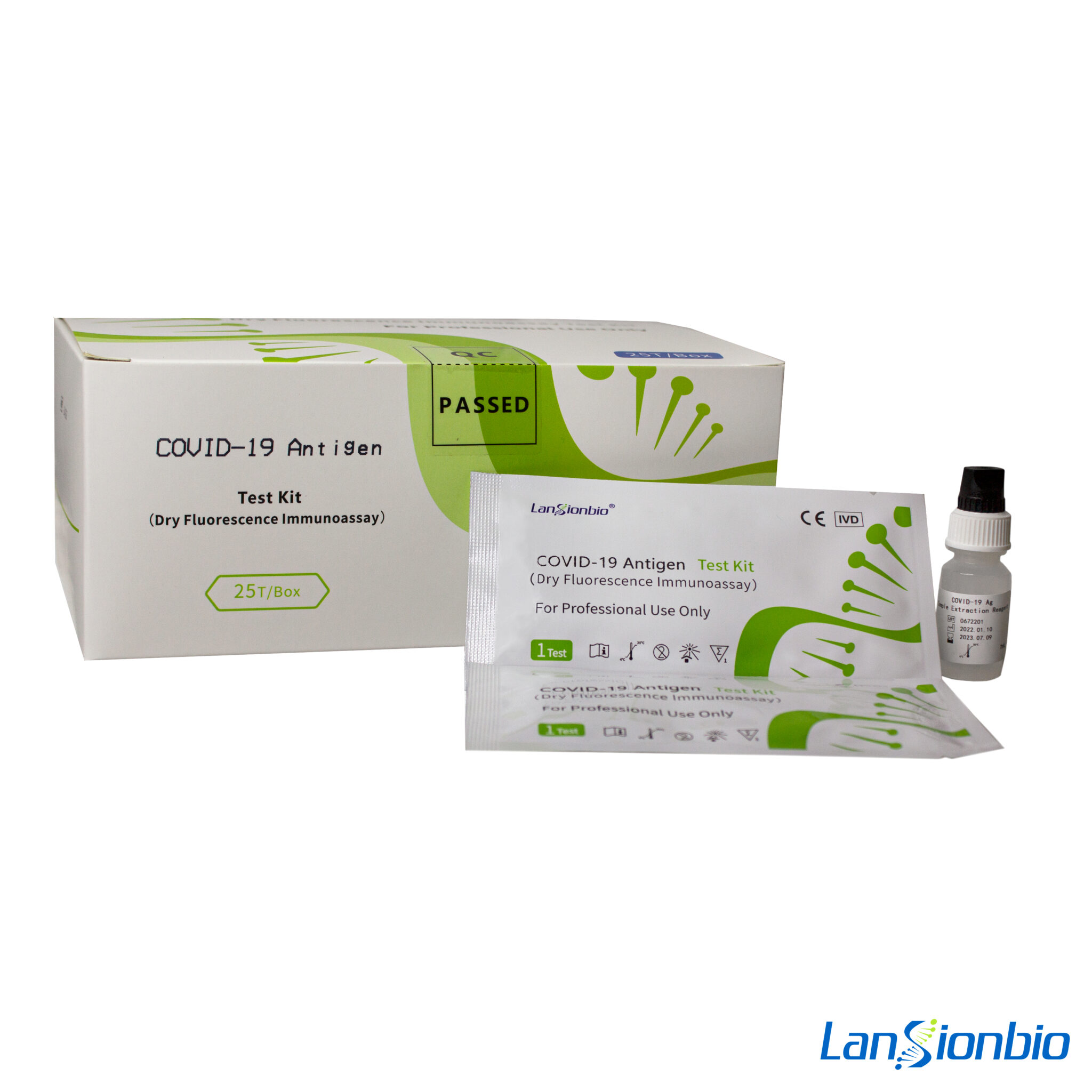 COVID-19 Antigen TEST (DRY FLUORESCENCE IMMUNOASSAY) Kit x 25 und. - PFH