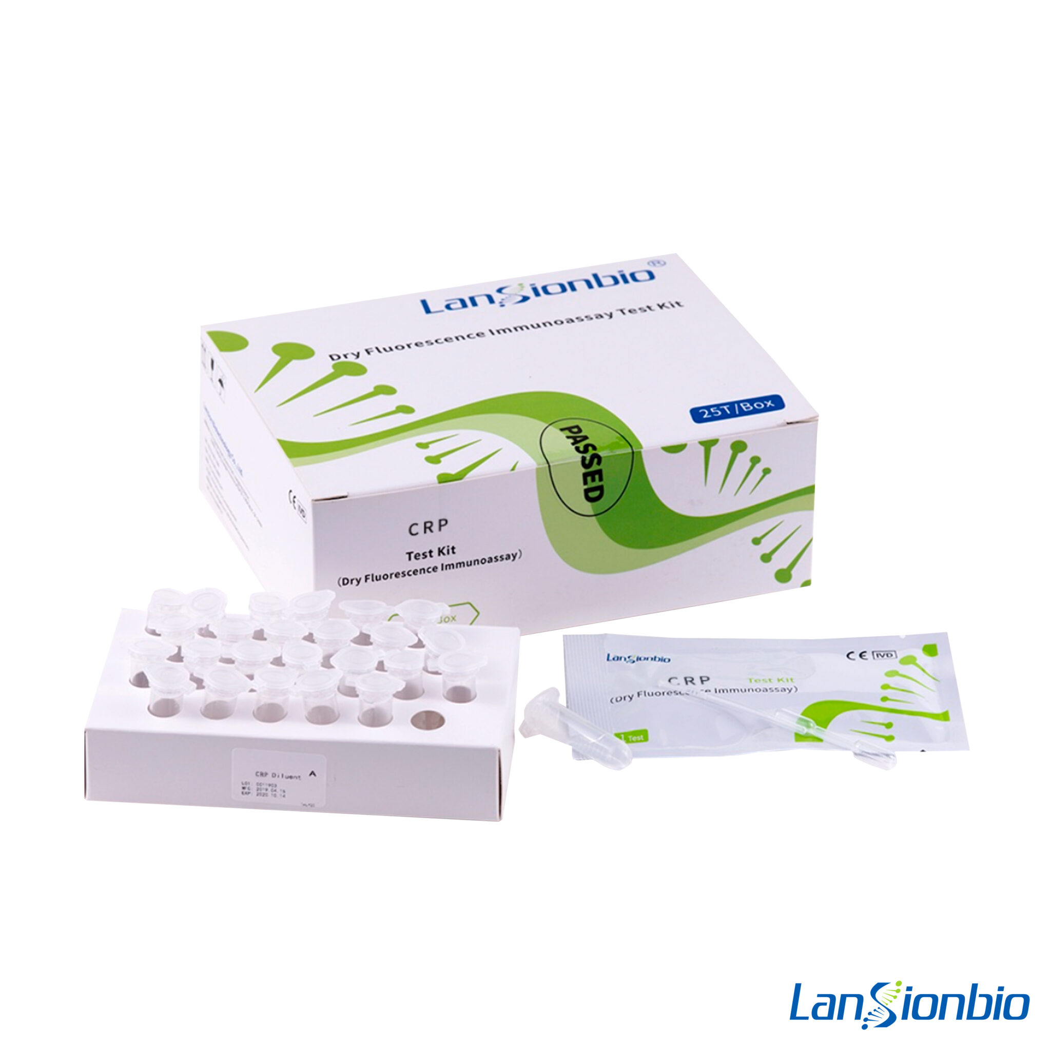 CRP TEST (DRY FLUORESCENCE IMMUNOASSAY) Kit X 25 und. - PFH