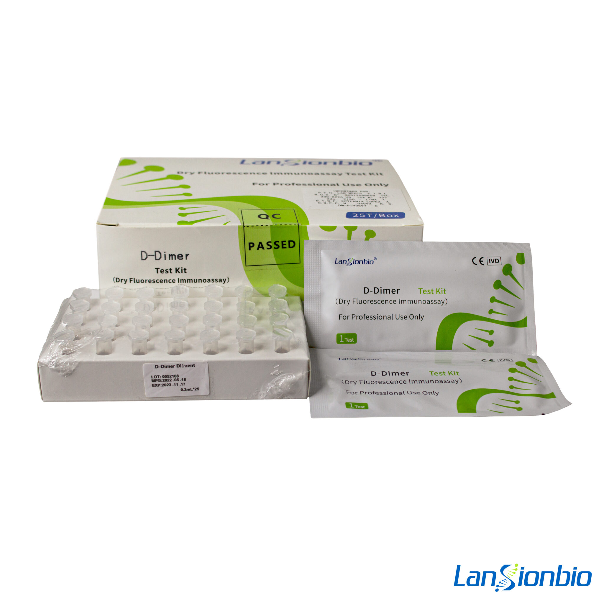 D-Dimero TEST (DRY FLUORESCENCE IMMUNOASSAY) Kit x 25 und. - PFH