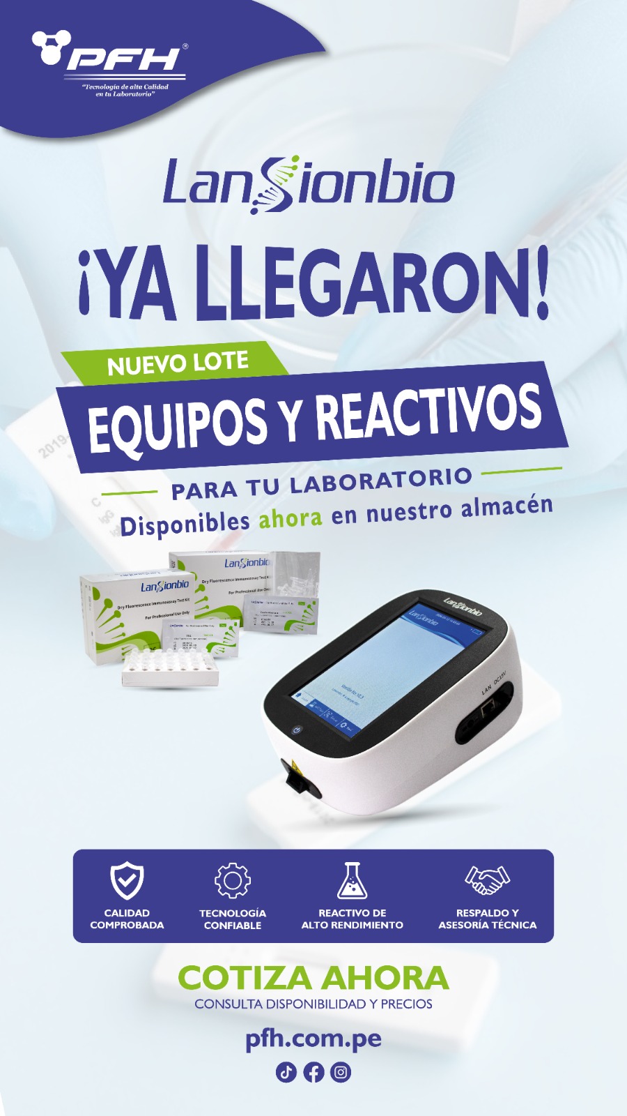 LanSionbio - Equipos y reactivos para laboratorio
