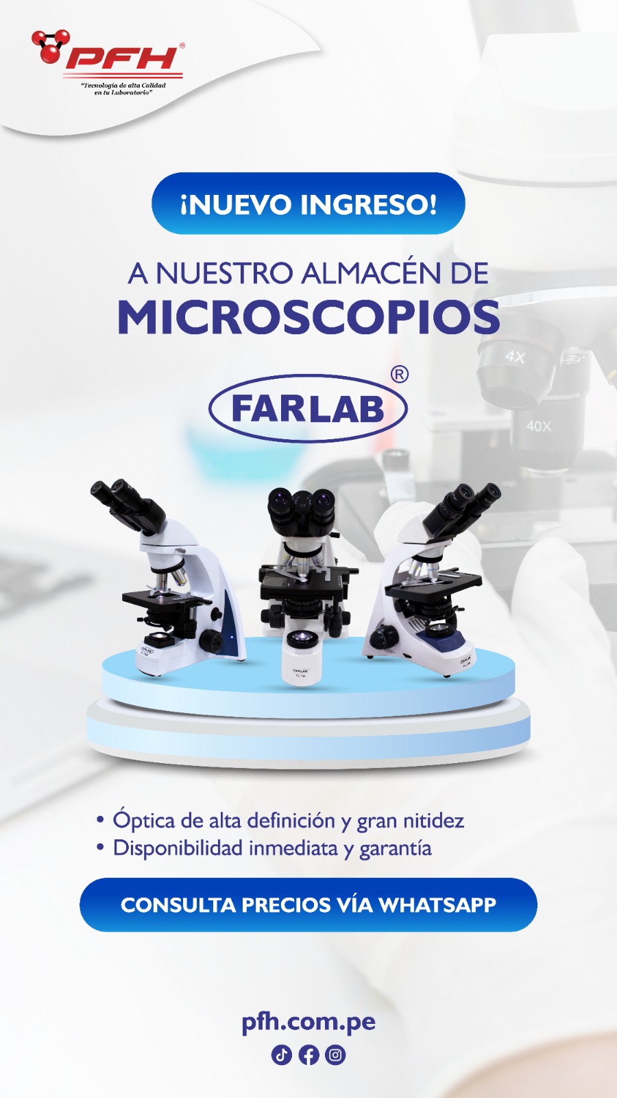 Microscopios Farlab - Nuevo ingreso